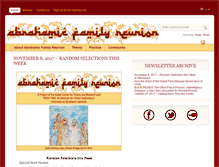 Tablet Screenshot of abrahamicfamilyreunion.org